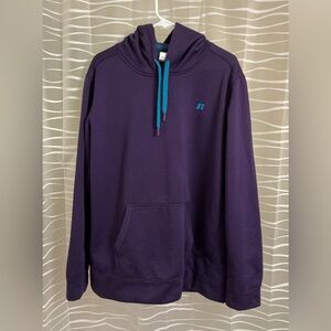 Russell Athletic Deep Purple Hoodie with Teal Accents XL(45/48)